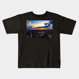 Sunset Train Kids T-Shirt